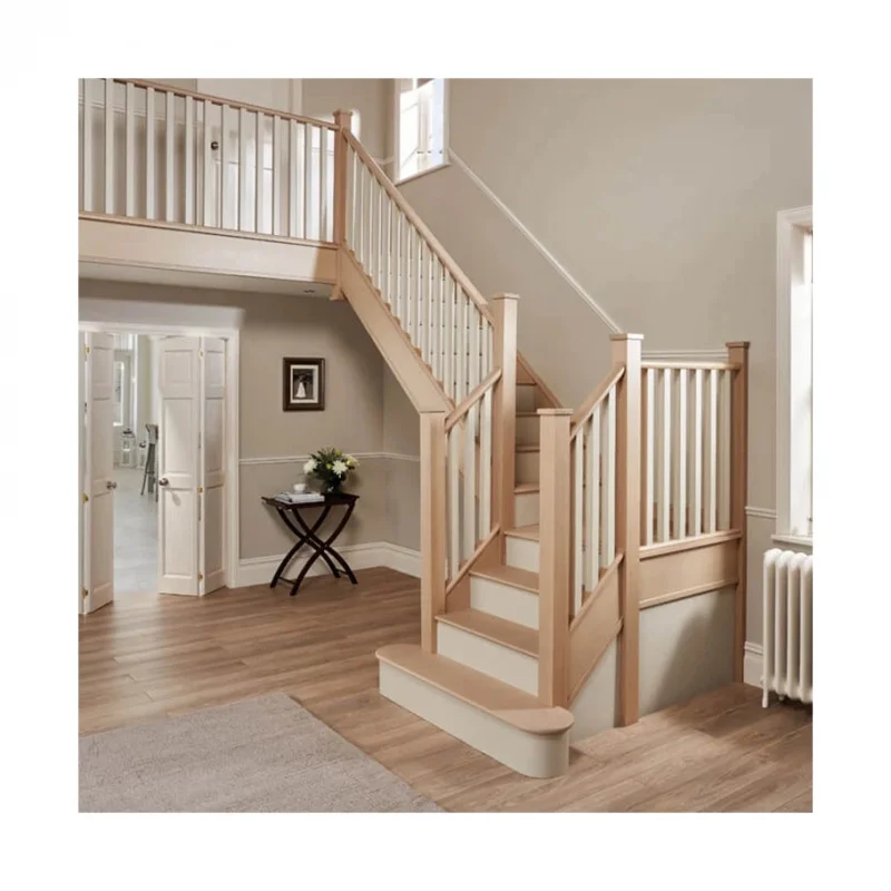 custom.Customizable Indoor Straight Staircase, Steel Frame with Wood Treads & Glass Railing Residential & Commercial Use