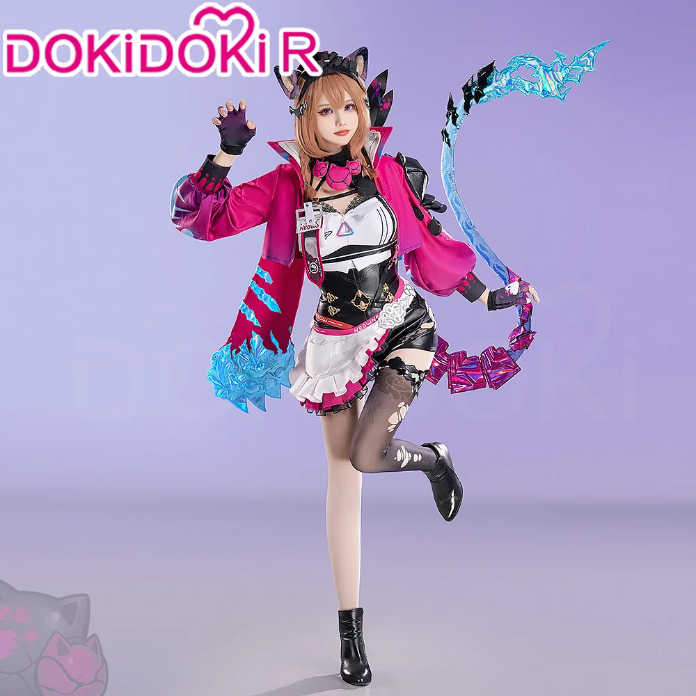 Pardofelis Cosplay Costume Game Honkai Impact 3rd Cosplay DokiDoki-R Pardofelis Spectral Claws Cosplay Tail Women Costume