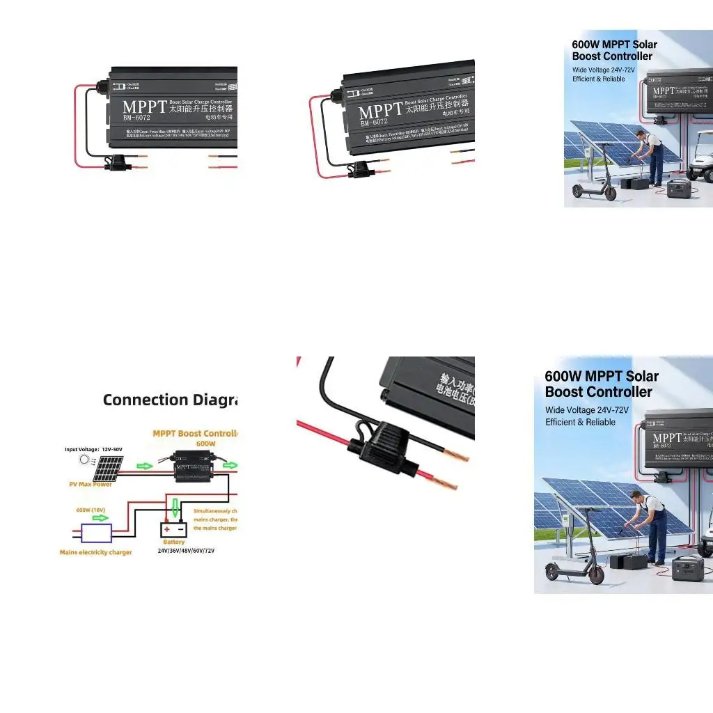 MPPT Charging Module 600W with Metal Housing for Vehicle Batteries  D2RC