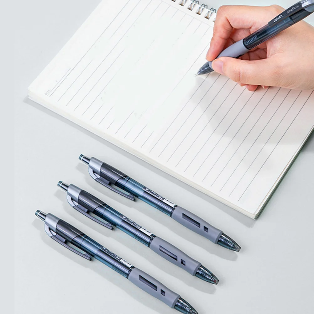 

12pcs 0.5Mm Gel Neutral Pens Smooth Writing Tungsten Carbide Ball Tip For Office School Stationery Supplies Roller Pens