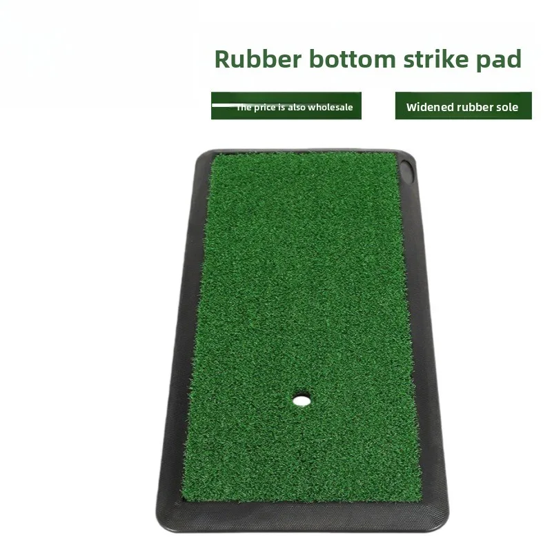 Custom Hot Selling Indoor Weighted Golf Rubber Bottom Percussion Pad Cutting Rod Swing Pad Portable