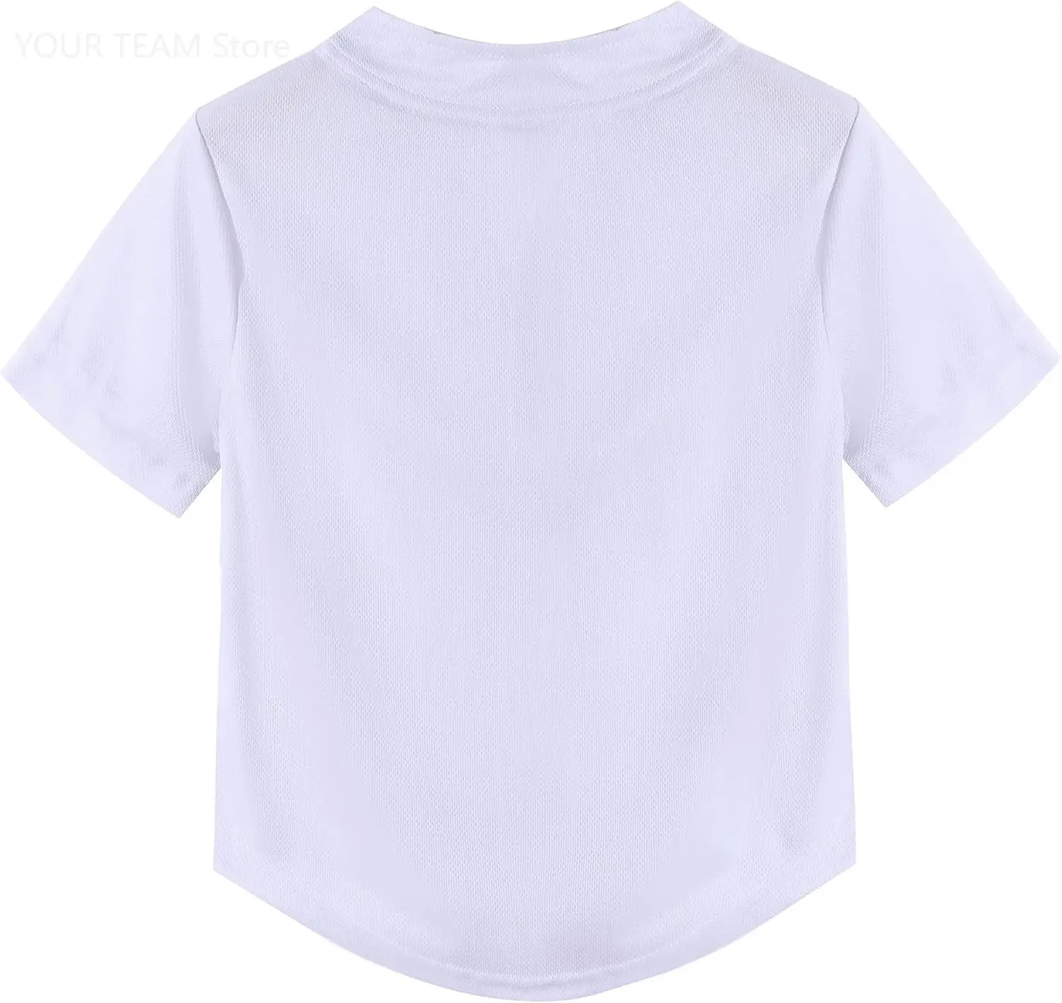 Kids Baseball Jersey Button Boys Short Sleeve T Shirts Hip Hop Fashion Casual Sports Solid Color Shirt YOUR TEAM