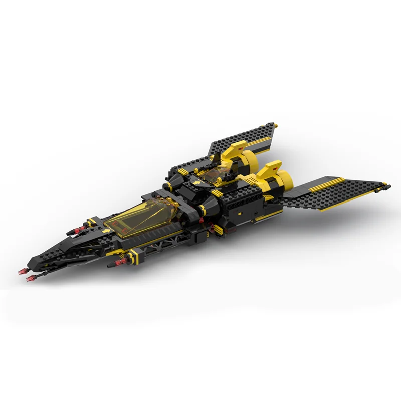 923pcs MOC Blacktron Predator Space Blacktron I Model Building Blocks Construction Assemble Craft Creative Collection Education