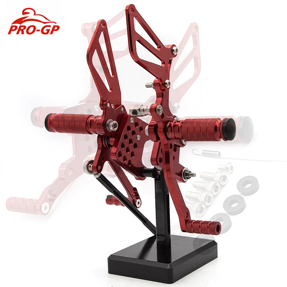 

For Suzuki GSXR1000 2000-2004 CNC Motorcycle Adjustable Rearset Footrests Foot Rest Footpegs Pedal