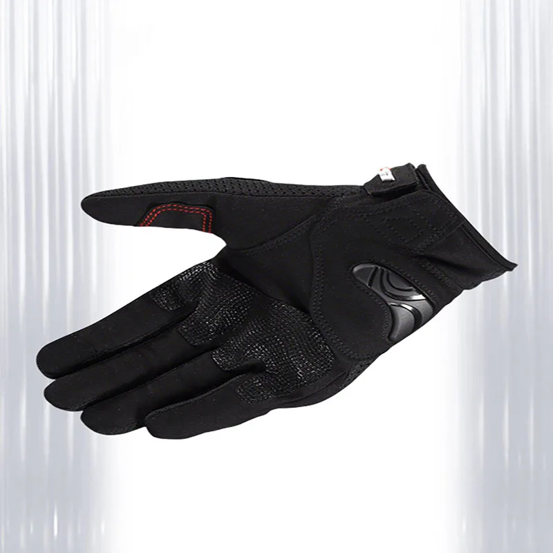 LS2  MG040 Breathable Mesh MOTOrcycle GLOVES ANTI-Slip ANTI-Fall Protective    Full Finger Motorbike Riding Gloves for Men