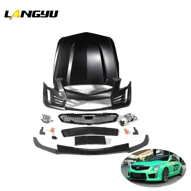 Bumper Car Parts ATS III Body KIt With Hood ATS-V Bumper For Cadillac