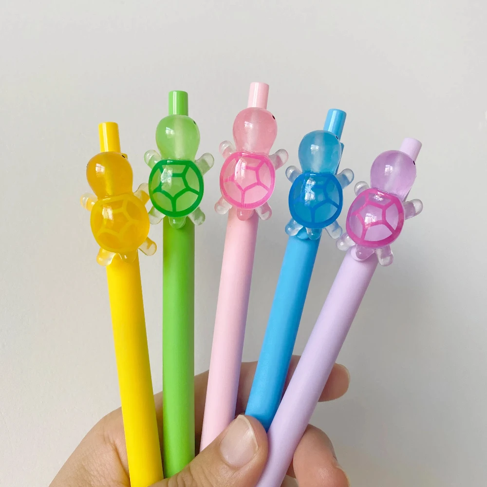

5Pcs Turtle Pens Gifts Novelty Ocean Sea Animals Pen Cute Fun Marine Pens Black Ink for School Party Office Teacher