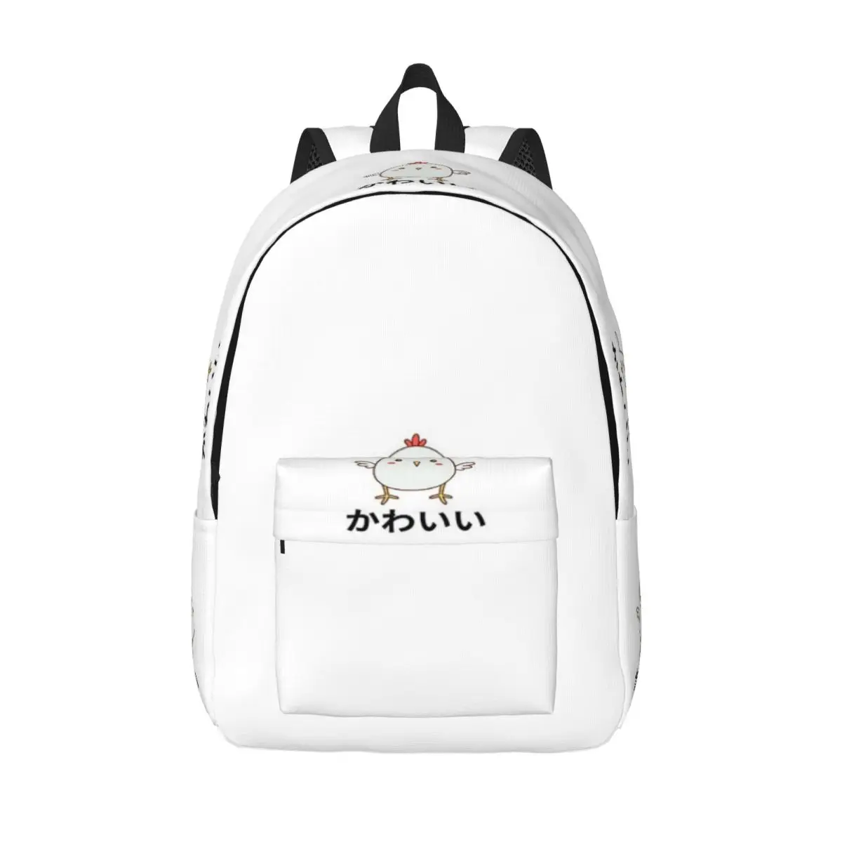 

Курица Каваи Чиби Аниме Кандзи Японский простой и стильный рюкзак Холщовый рюкзак Сумка