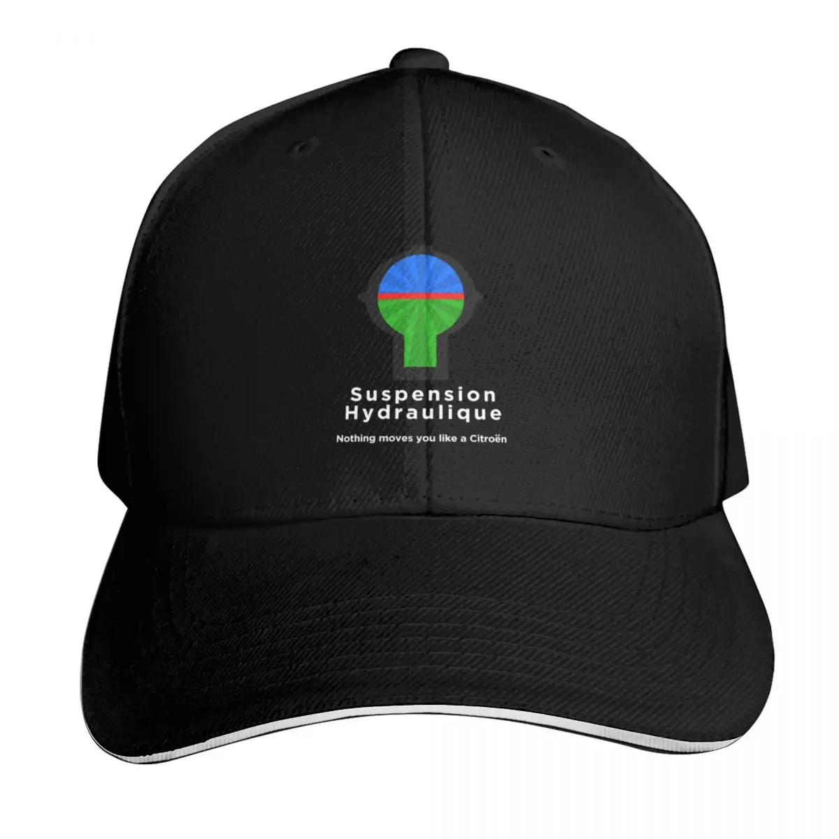 Hydraulic suspension sphere graphic t-shirt Baseball Cap Vintage Retro Embroidered Lightweight Packable Gift for Him Her