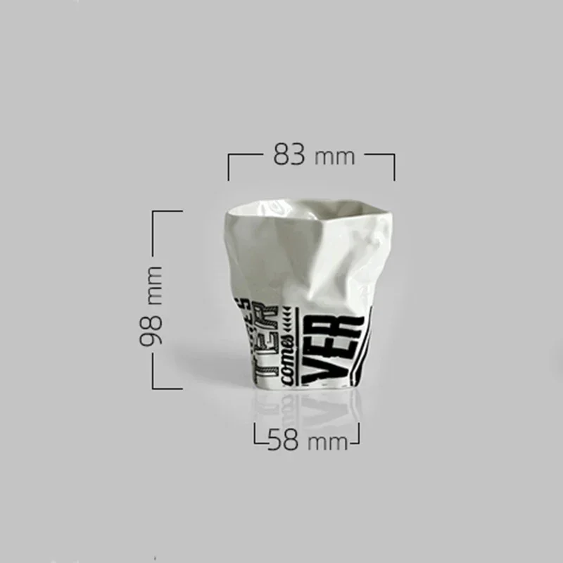 Nordic Origami Art Ceramics Bathroom Accessories High End Home Toothbrush Holder Dispenser Mouthwash Cup Bathroom Decoration