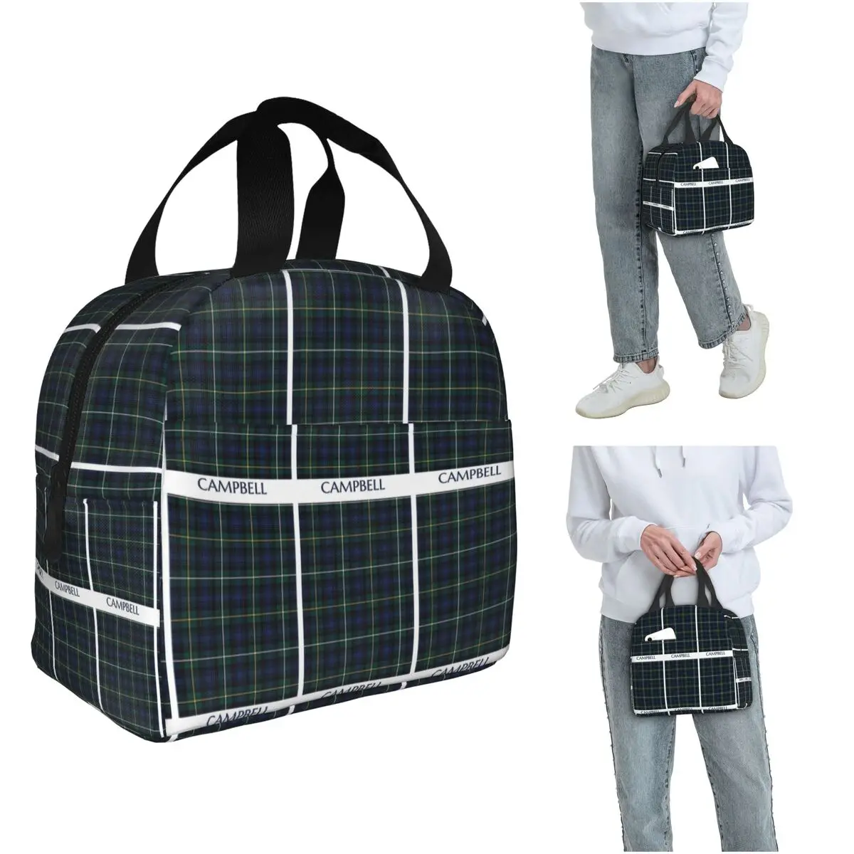 

Термоизолированная сумка для обеда Clan Campbell Tar для женщин и детей, портативные контейнеры для еды, термосумка для обеда