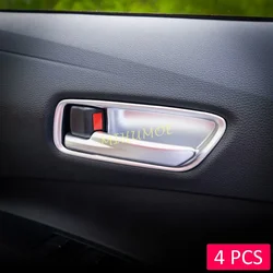 Matte Chrome Interior Door Handle Cover Trims For Toyota Corolla Cross 2022 2023 2024