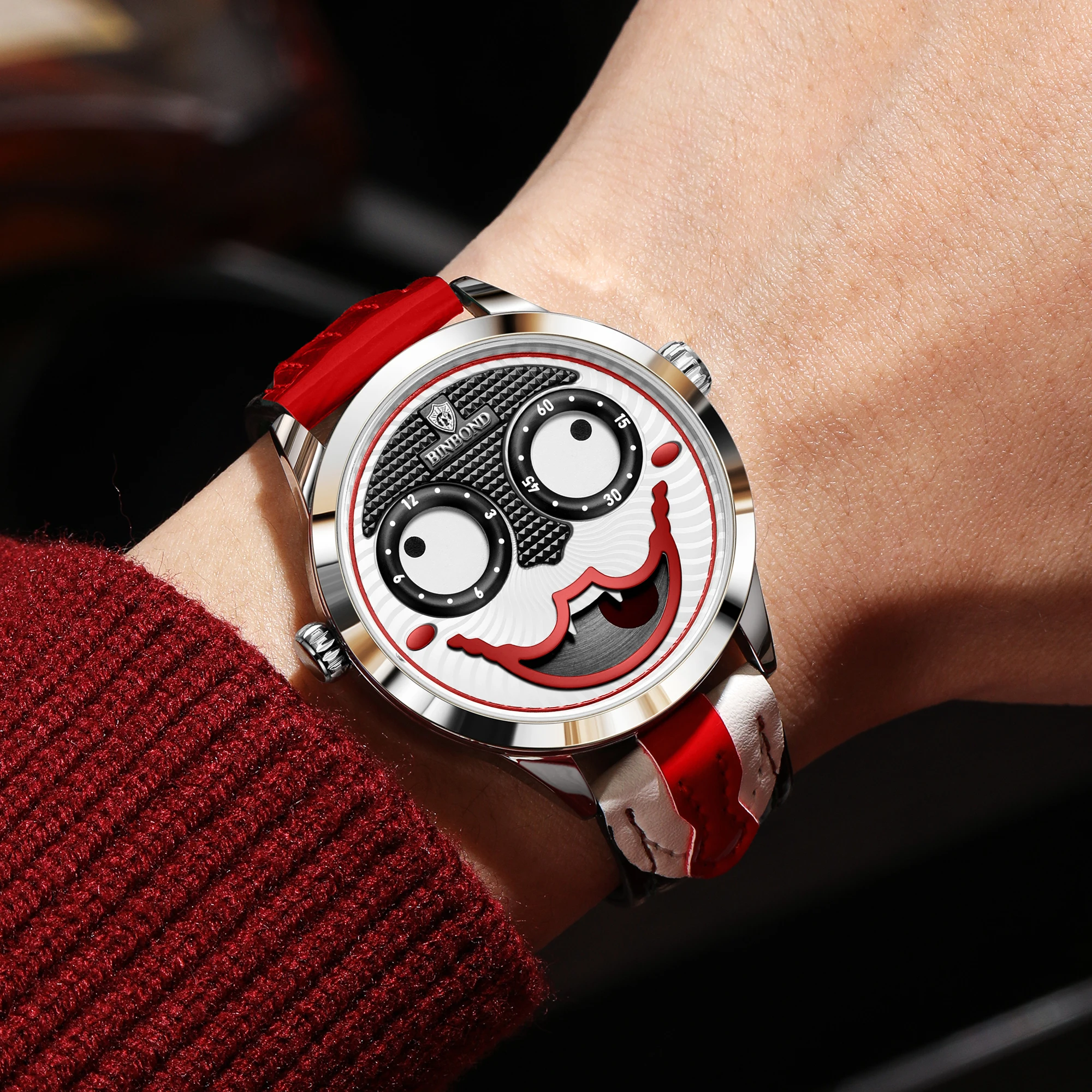 BINBOND Luksusowy Wodoodporny  – Luxury Watch Leather Strap recenzja i cena