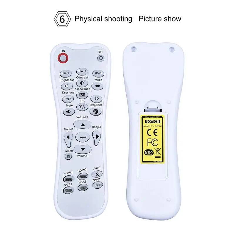 A31T Remote Control for Optoma Projector HD26 GT1080 HSF836 HDF537ST 433MHz RF Wireless Replacement
