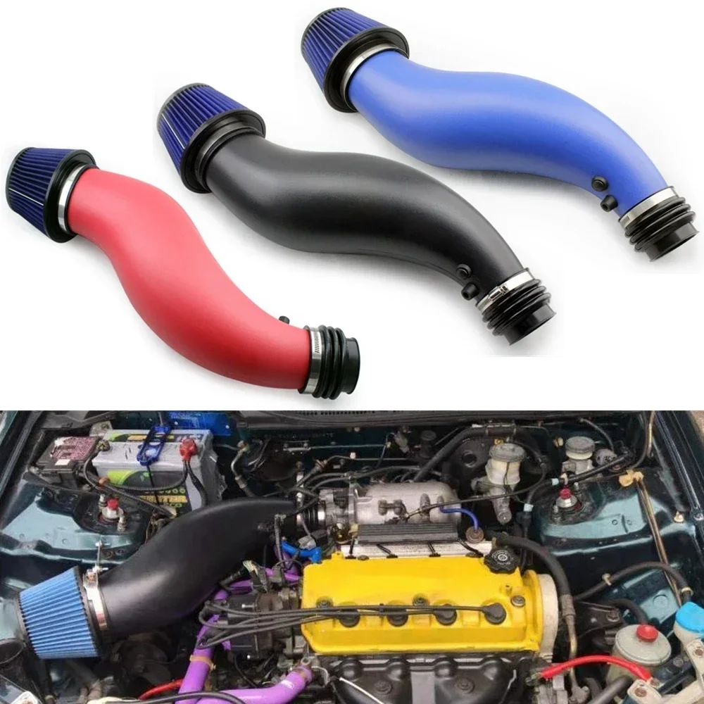 EPMAN Cold Intake Pipe Kit Power High Flow with Air Filter For Honda Civic EK EG Fit Acura Integra DC  B or H-Series  EP-IN8036