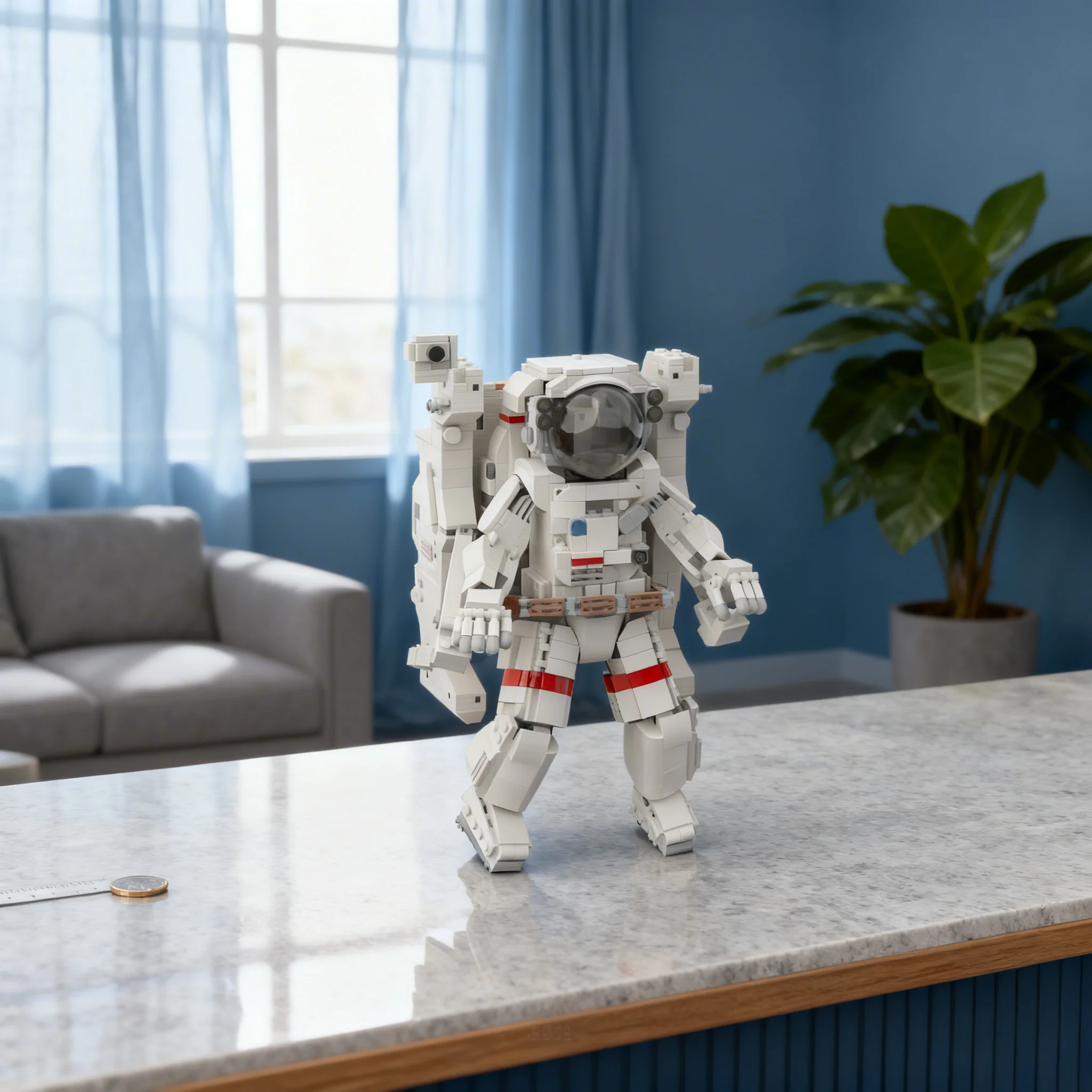 1291pcs MOC Manned Maneuvering Unit First Untethered Space Model Building Blocks Architecture Toy Christmas Gift Idea DIY Brick