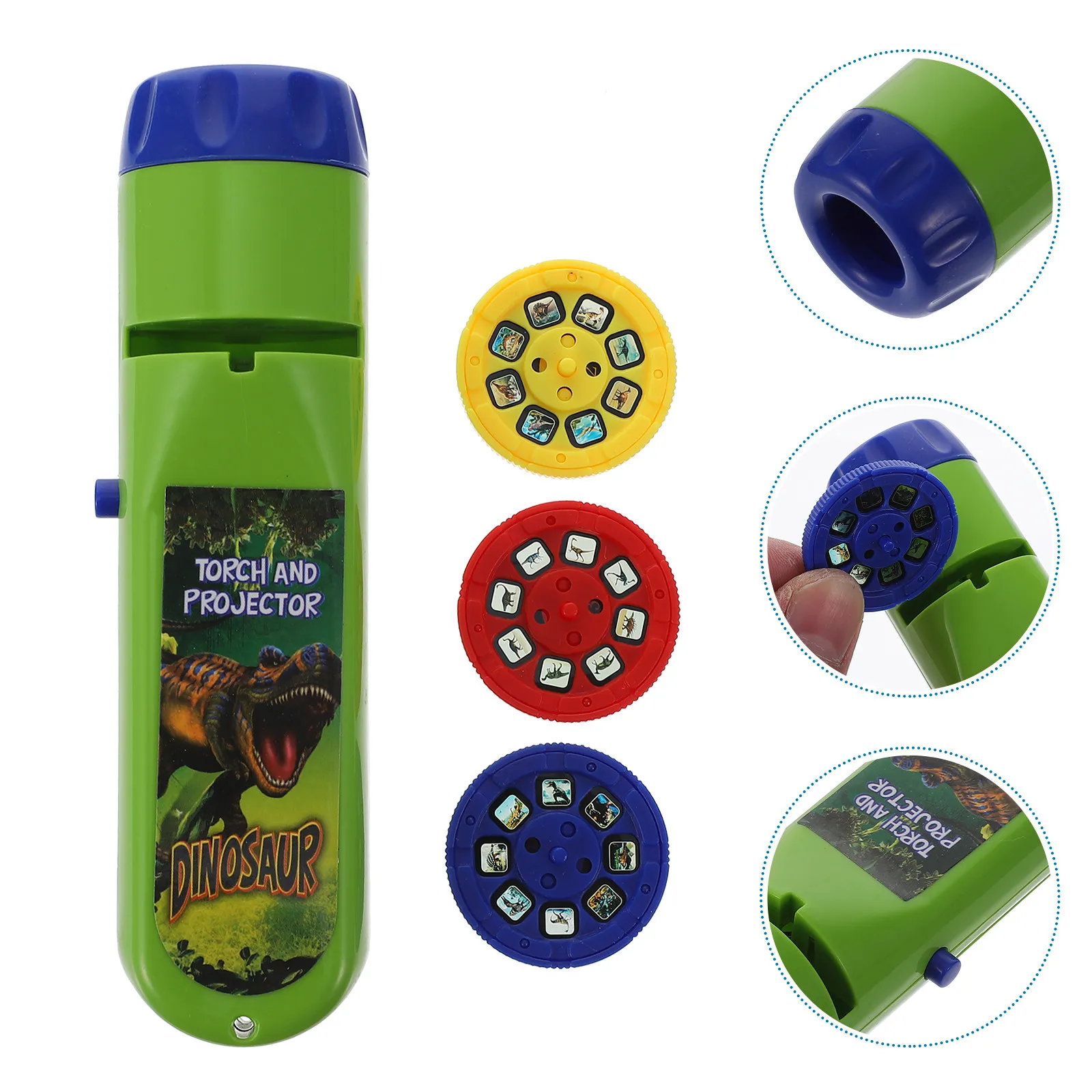 

1Set Dinosaur Projection Flashlight Plaything Kids Hands-on Interactive Educational Brain Exercise Creative Learning