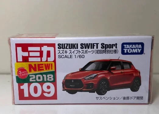 TOMY Domica 1/60  No. 109 Suzuki Swift Sports sedan red alloy car model