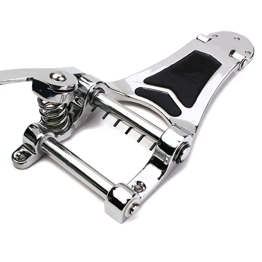 Guitar Tremolo Vibrato Bridge Tailpiece Archtop Compatible with Jazz Les Paul LP Style Hollow Body Electric Guitar Chrome