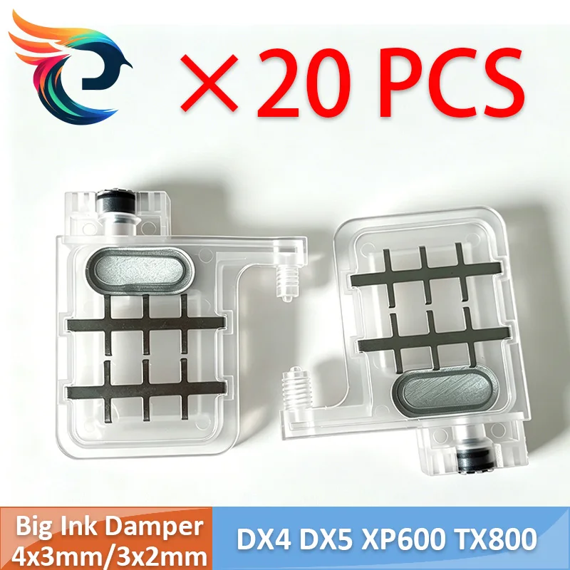 20個入り高品質dx5大型インクダンパー-epson-dx4-dx5-xp600-tx800プリントヘッド用-mutoh-galaxy-allwin-xuliプリンターインクダンパーフィルター