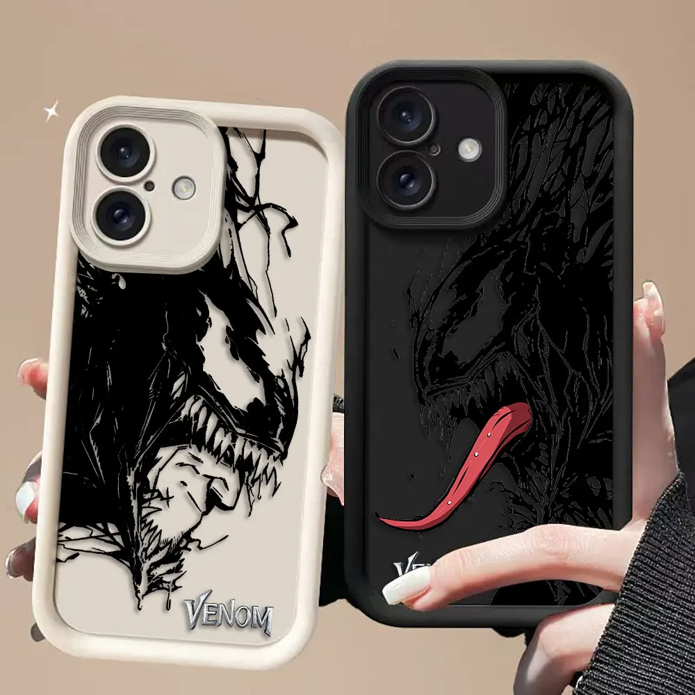 

Marvel Villain Venom Phone Case For OPPO A5 A3X Z5X A5 A54 A55 A57 A58 A72 A74 A76 A78 A93 A94 A98 FIND X3 X5 X8 F29 Case Capa