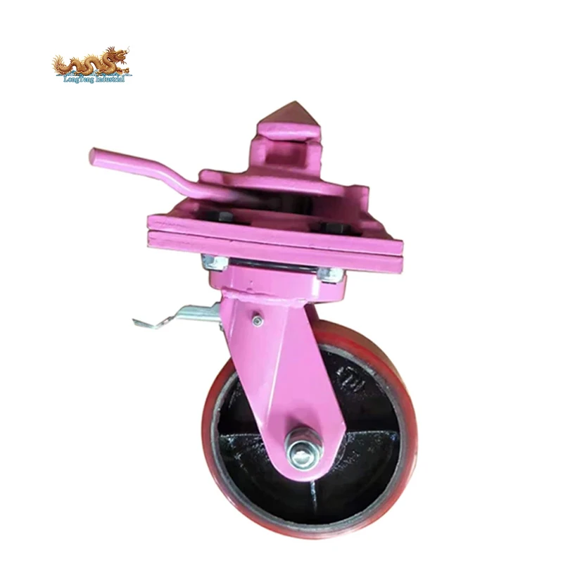 High Quality 3 Ton Single Swivel Wheels 8 Inch ISO Shipping Container Moving Wheels Caster