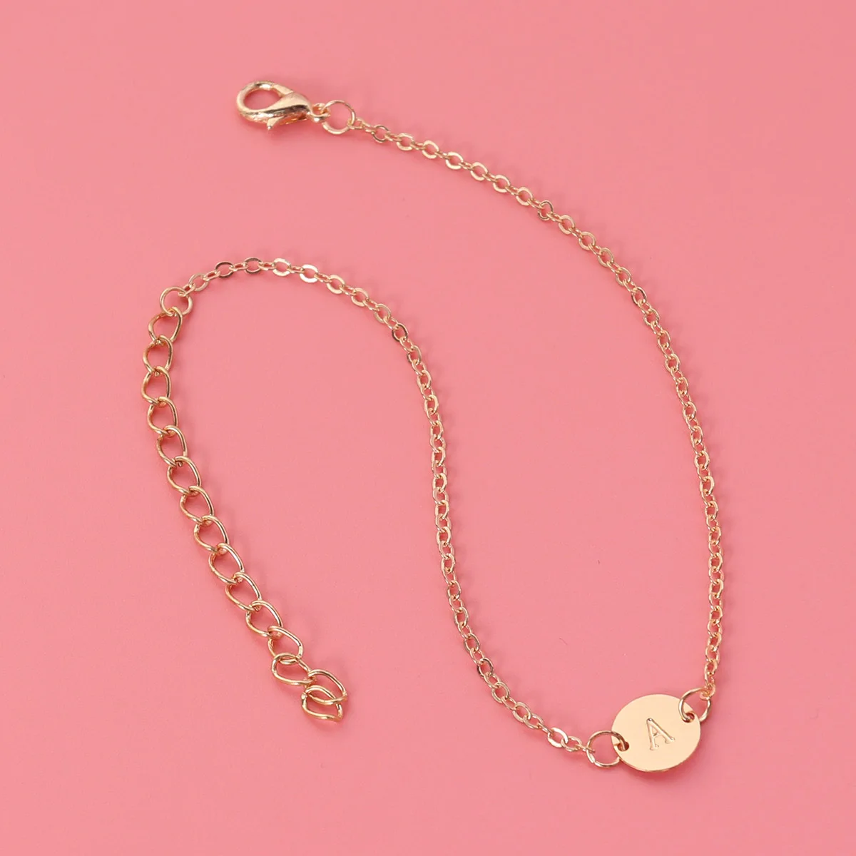 

Letter Bracelet Personalized Initial Jewelry For Women Initial Bracelet Teens Gold A All Season Gift Idea