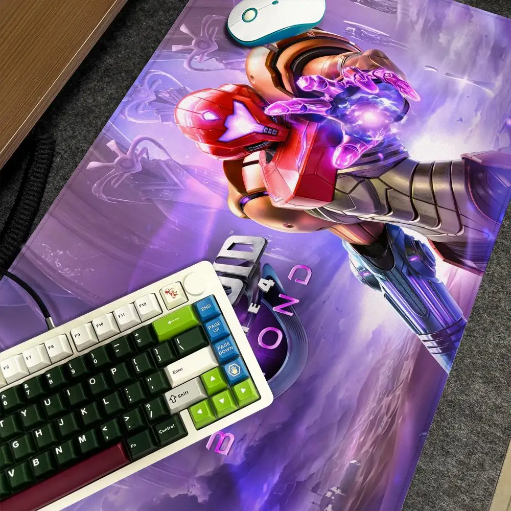 

Коврик для мыши M-Metroid Prime 4 Beyond Xxl, большой размер, нескользящая геймерская клавиатура, 90x40 см, художественный дизайн, HD настольный коврик