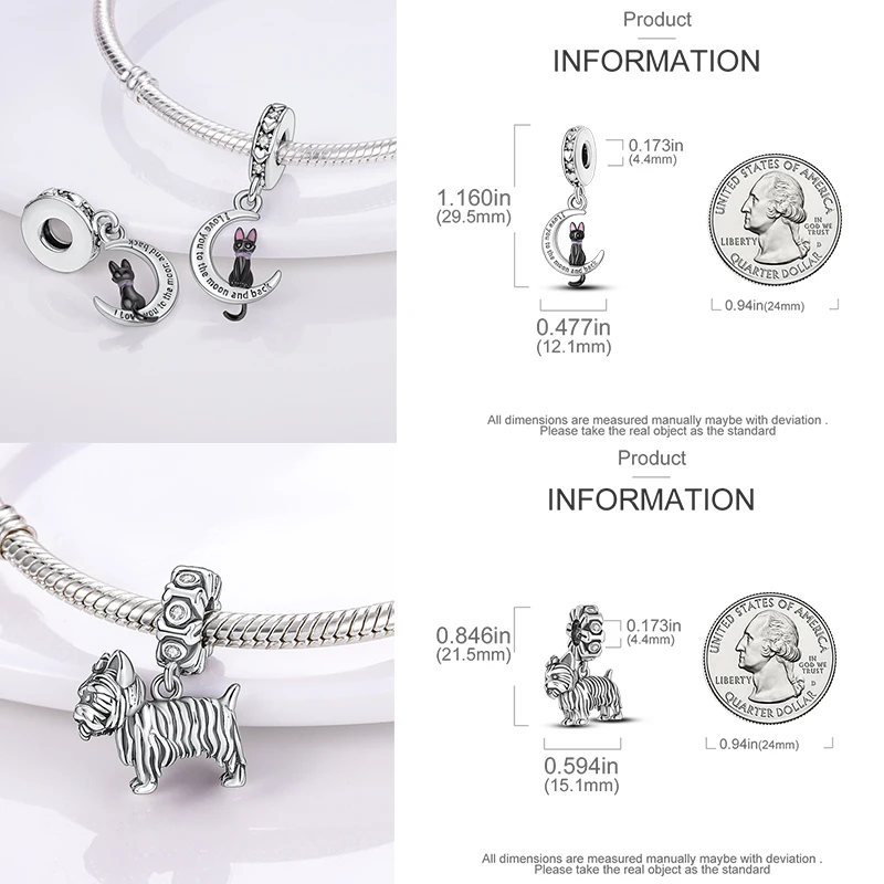 925 Sterling Silber Charm-Perlen Tagebuch Film Haus Sonne Mond Flugzeug Reise Kaffee DIY Armband Halskette Schmuck Geschenk für Frauen – Detail 9