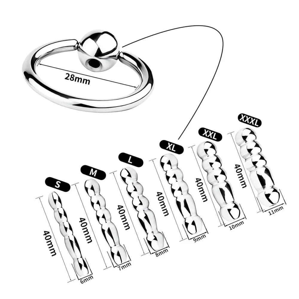 SMMQ Stainless Steel Penis Plug Metal Urethral Sounding Dilator For Male Prostate Stimulation BDSM Chastity Horse Eye Stick 2