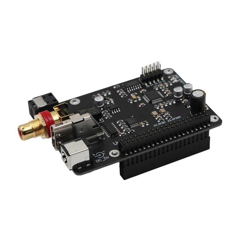 

Плата цифрового вещания для Raspberry Pi4 3B 4B декодирования волокна коаксиального I2S 384K DSD512-AU32