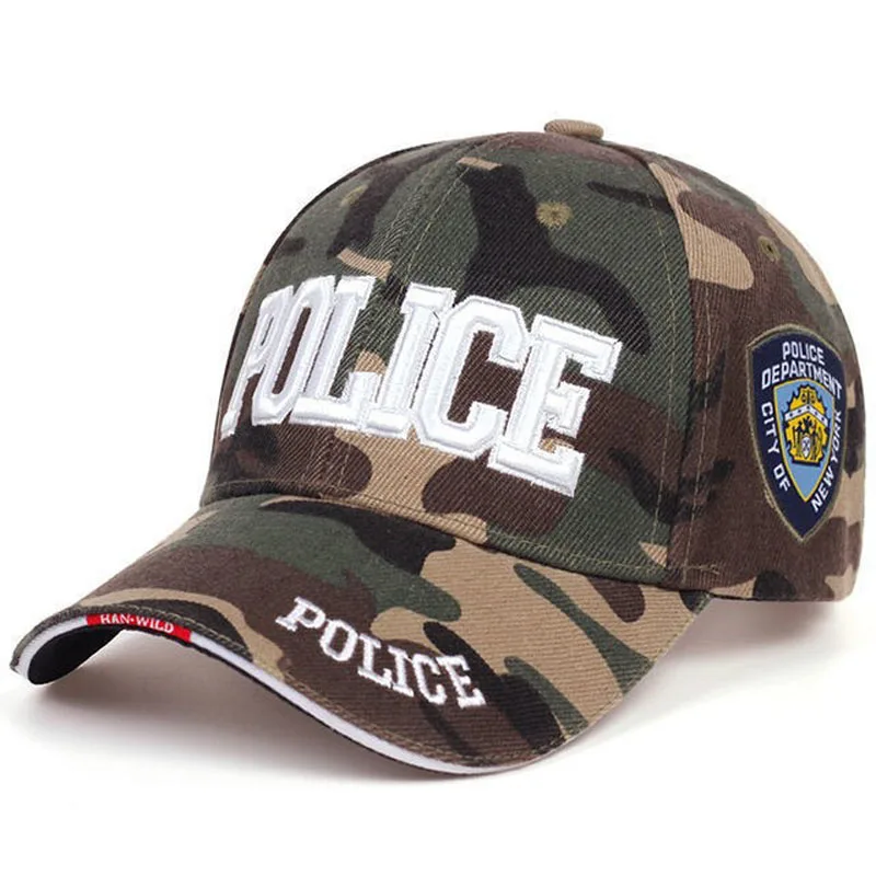 

police Letter Embroidery Baseball Cap Spring and Autumn Outdoor Adjustable Casual Hats Sunscreen Hat