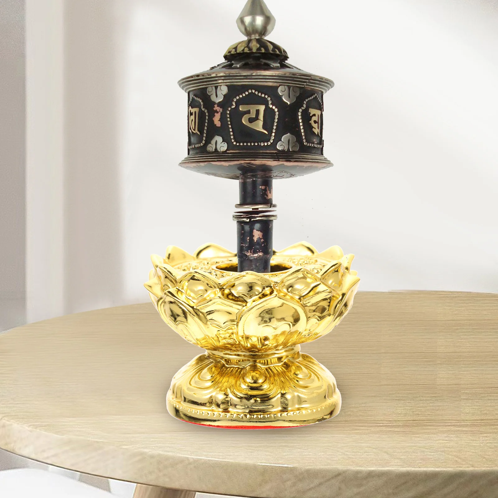 

Sturdy Lotus-Shaped Base for Prayer Support Religious Statue Holder Non-Slip Desktop Decorative Fixing Solution