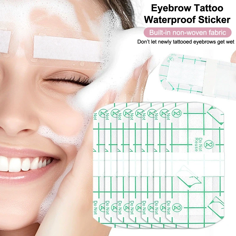 5Pcs Tattoo Eyebrow Tattoo Sterile Waterproof Dressing Eyebrow Protective Patch Dressing Patch Eyebrow