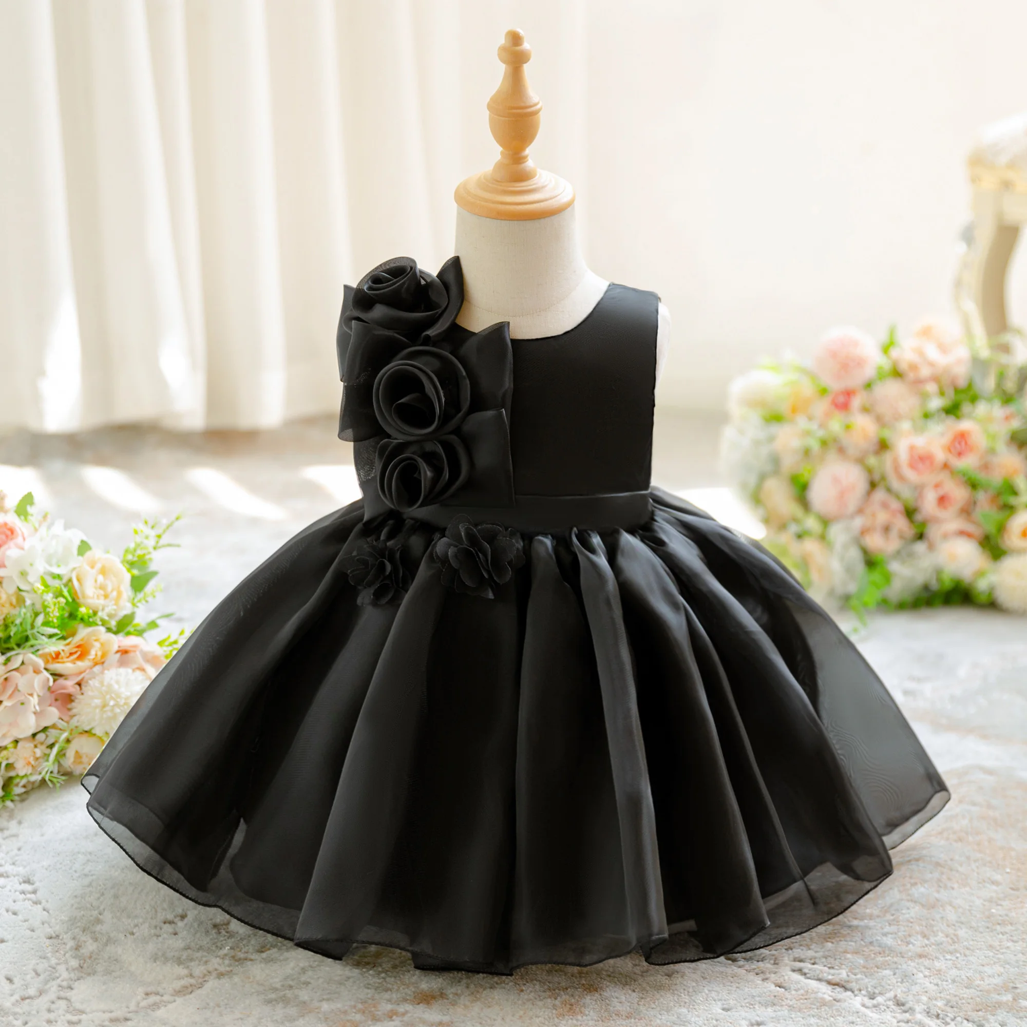 Toddler Halloween Party Baby Girls Dress Carnival Christmas Costume Elegant Baptism Wedding 1st Birthday Bridesmaid Girl Dresses