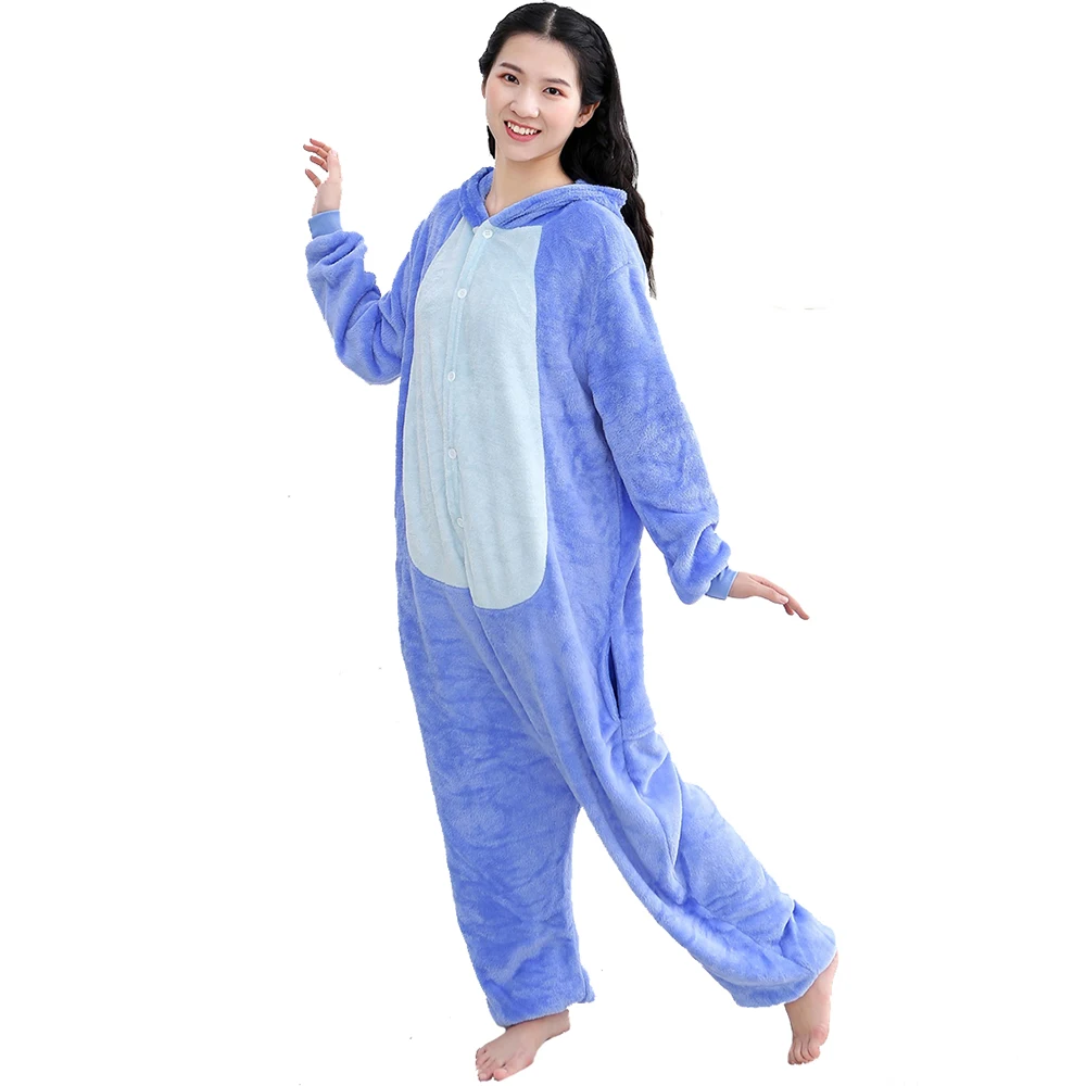 

Winter Flannel Warm Pajamas Set For Women Men Onepiece Pajamas Suit Kigurumi Animal Onesies Halloween Christmas Cosplay Costumes