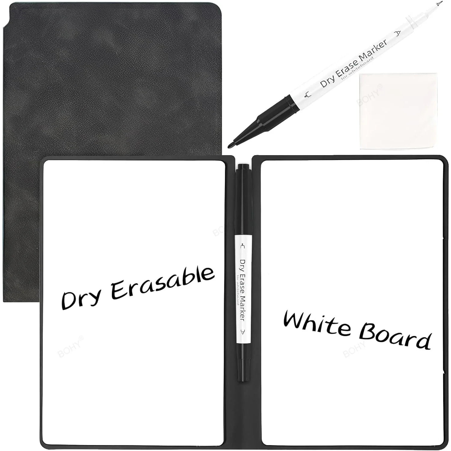 A5 Portable Magic Reusable Whiteboard Notebook Weekly Planner Stylish Office Notebooks Memo Whiteboard with Pen Erasing Clot