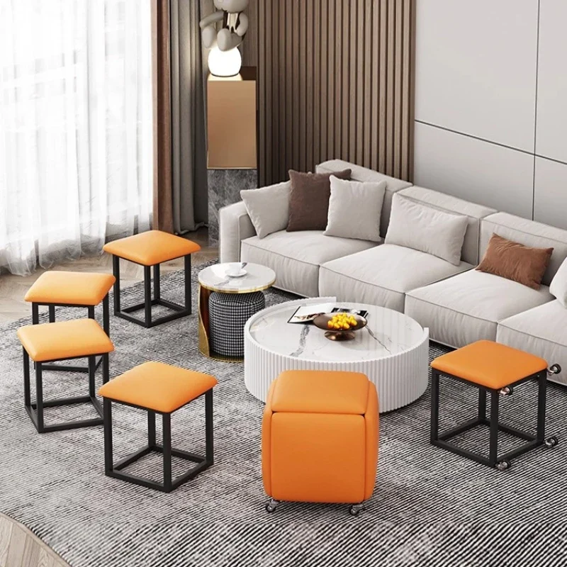 Internet celebrity Rubik's cube combination stool home stackable sofa small stool living room coffee table multi-functional
