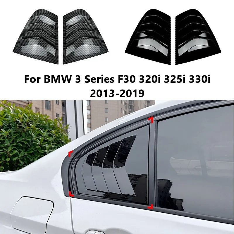 

Car Rear Window Louvers For BMW 3 Series F30 320i 325i 330i 2013-2019 Shutter Trim Cover Blind Auto Body Kits Car Accessories