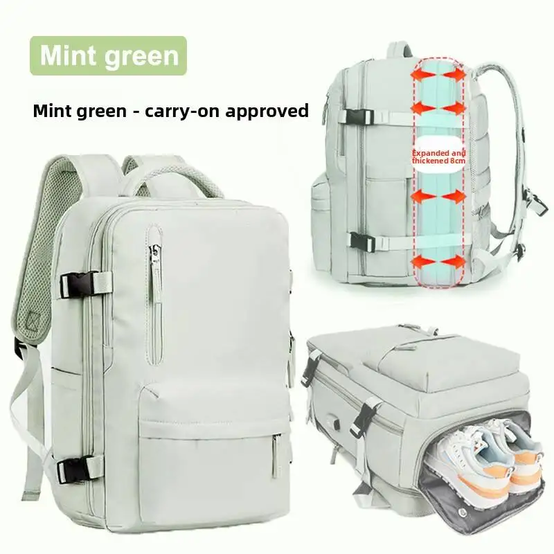High Quality Nylon Fashion Travel Backpack Women Large Capacity Cabin backpacks for Ryanair Business Laptop Backpack Men Bag