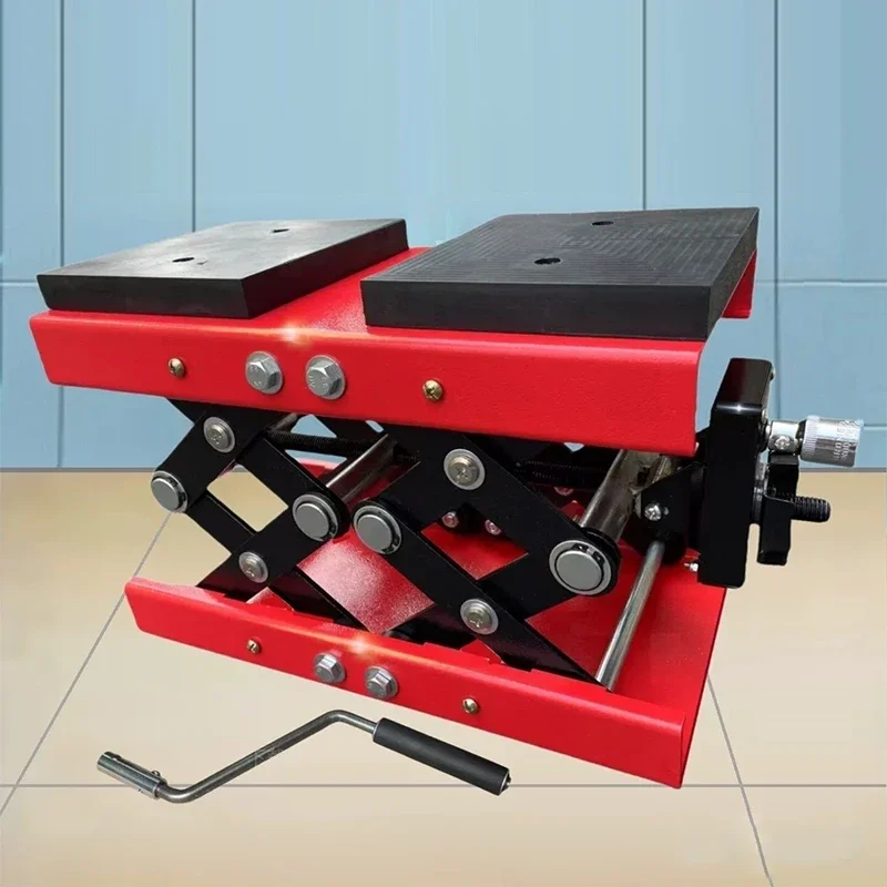 1-Ton Heavy-Duty Hand-Operated Jack, Motorcycle Lifting Platform, Electric Motorcycle Repair Jack, Powder-Coated/Electrophoretic