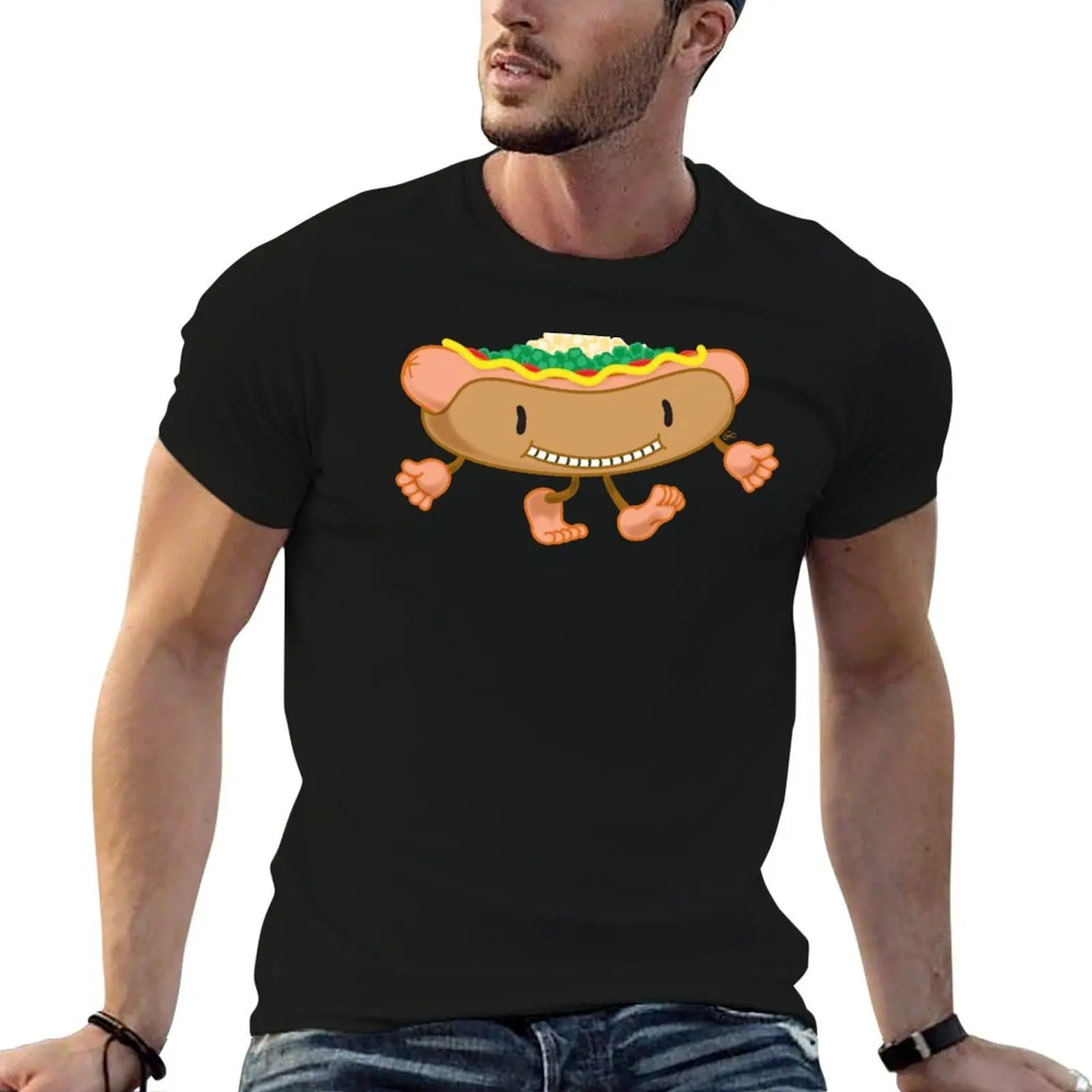 Hot Dog! T-Shirt sports fans football t shirt plus size men clothing