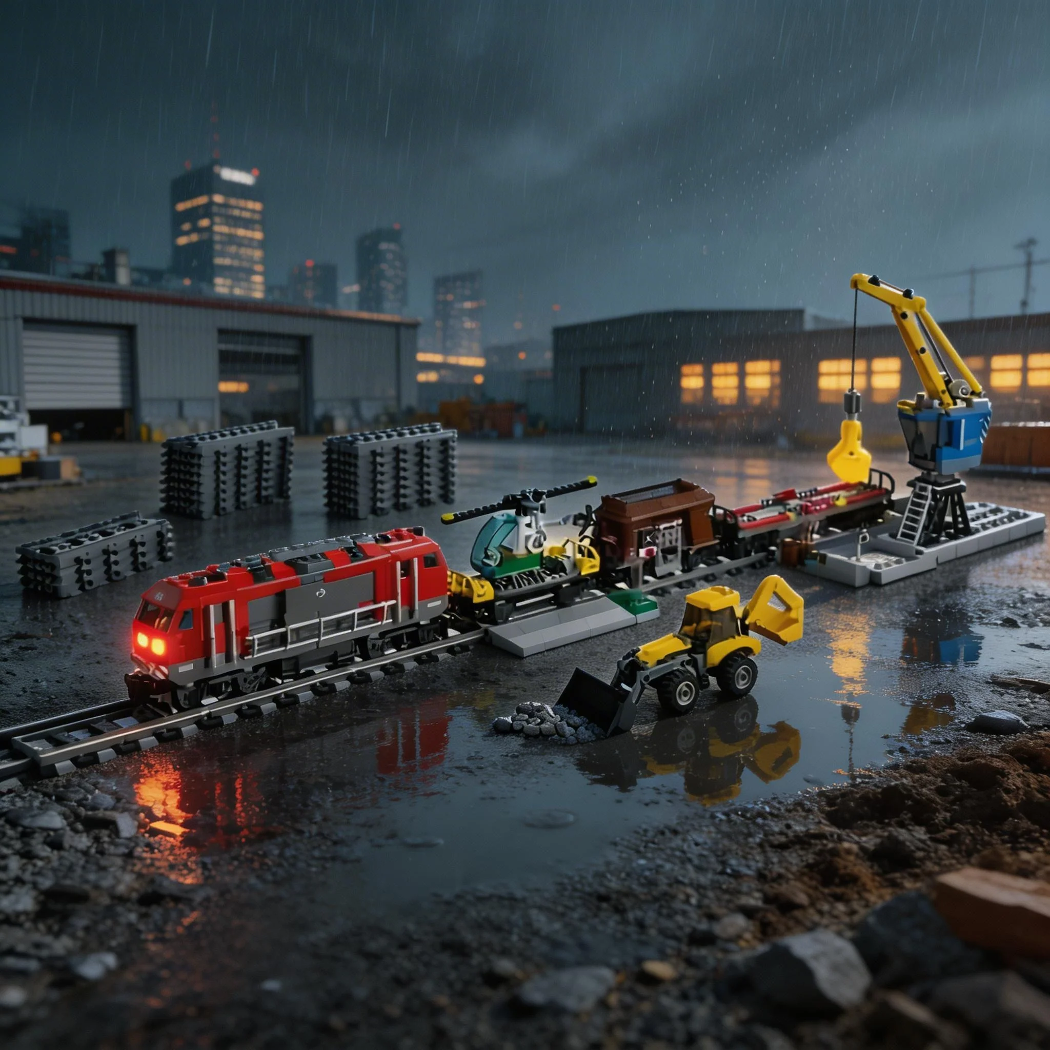 

Креативный конструктор-модель красного экспресс-поезда с дистанционным управлением 2026 года, подарок для взрослых мужчин на праздник