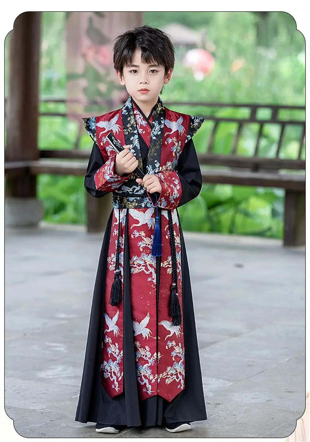 Kids Boy Hanfu Children's Traditional Chinese Ancient Costume Handsome Young Master's Swordsman Vintage Performance Clothing New