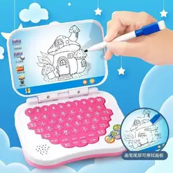 New Bilingual Learning Small Laptop Toy Children Early Education Learning Machine Erasable Writable Multifunction computer toys