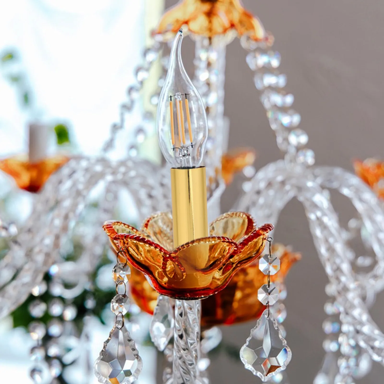 

Комплект из 6 металлических патронов для подвесных светильников, оснований люстр и потолочных ламп