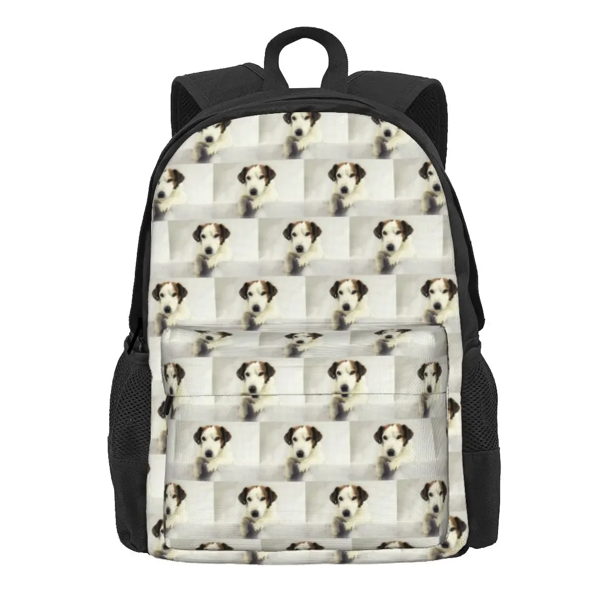 Dog Jack Russell Terrier Photo Backpack Daypack Large Capacity Kids BookBag School Bag Shoulder Bags for Men Women