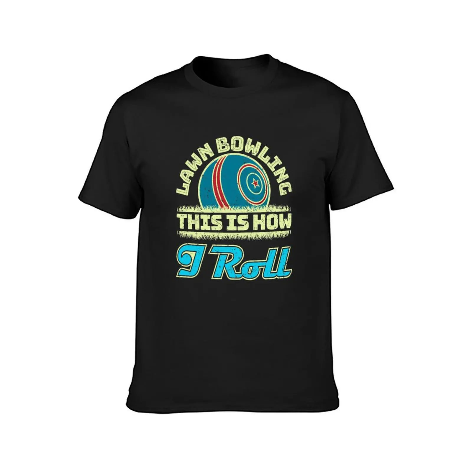 Men's Lawn Bowling Presentes T-shirt, isto é como eu rolo angustiado, roupas hippie sublime, grandes Heatherweights T-shirts