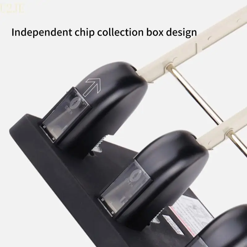 U2JE 150 Sheets Capacity Heavy Duty 4 Hole Punches with Adjustable Guide For PVC Card