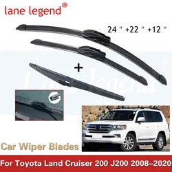 Car Wiper Front & Rear Wiper Blades Set For Toyota Land Cruiser 200 J200 2008 - 2020 Windshield Windscreen Window 24